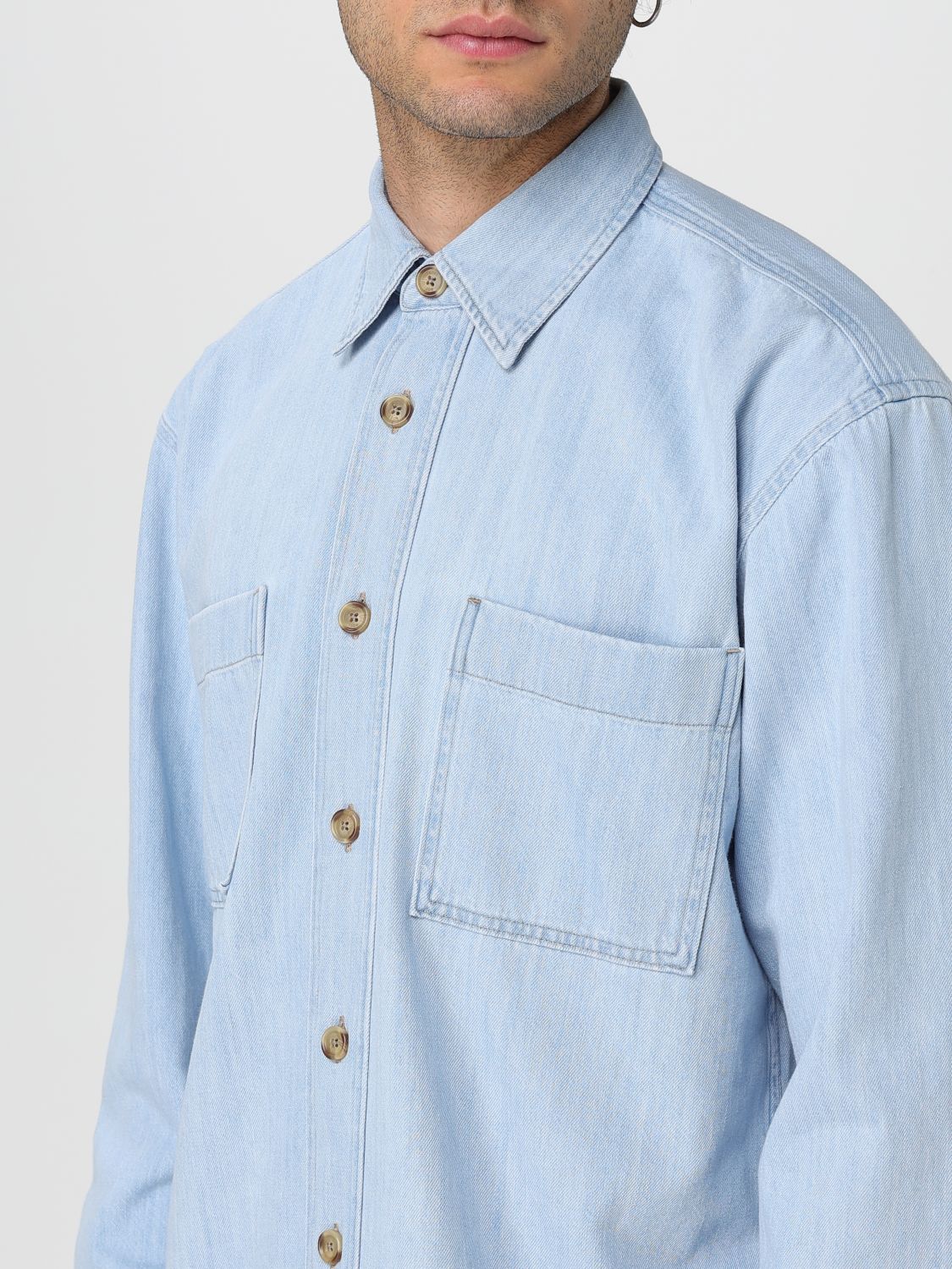 Boss Shirt Men Stone Washed