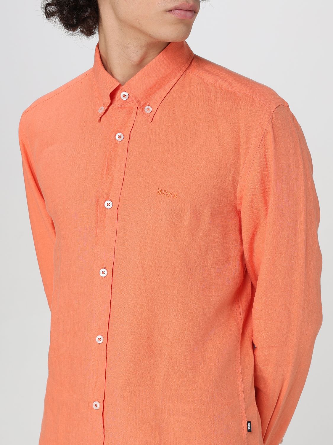 Boss Shirt Men Orange