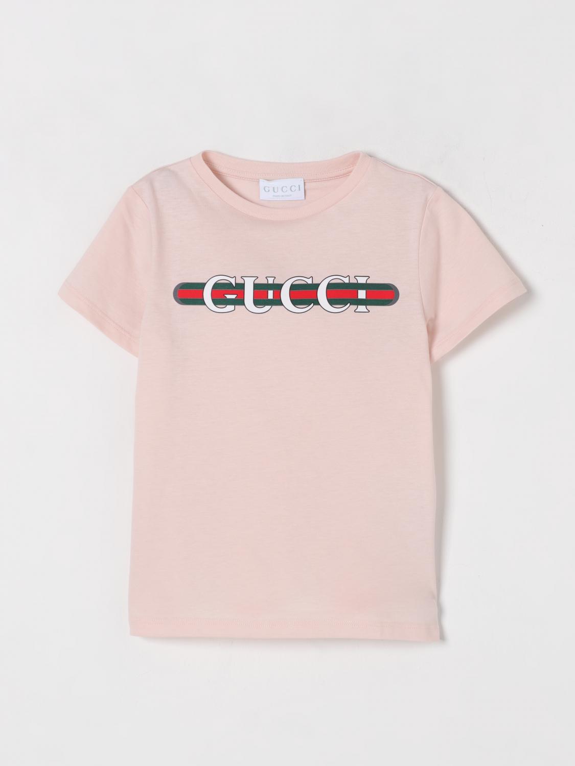 Gucci T Shirt Kids Pink