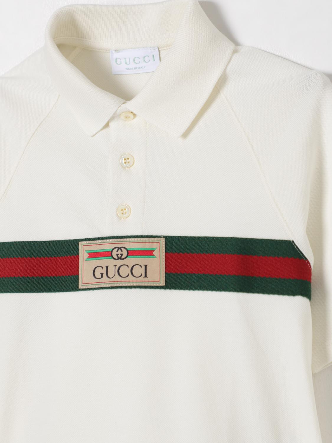 Gucci Polo Shirt Kids Ivory