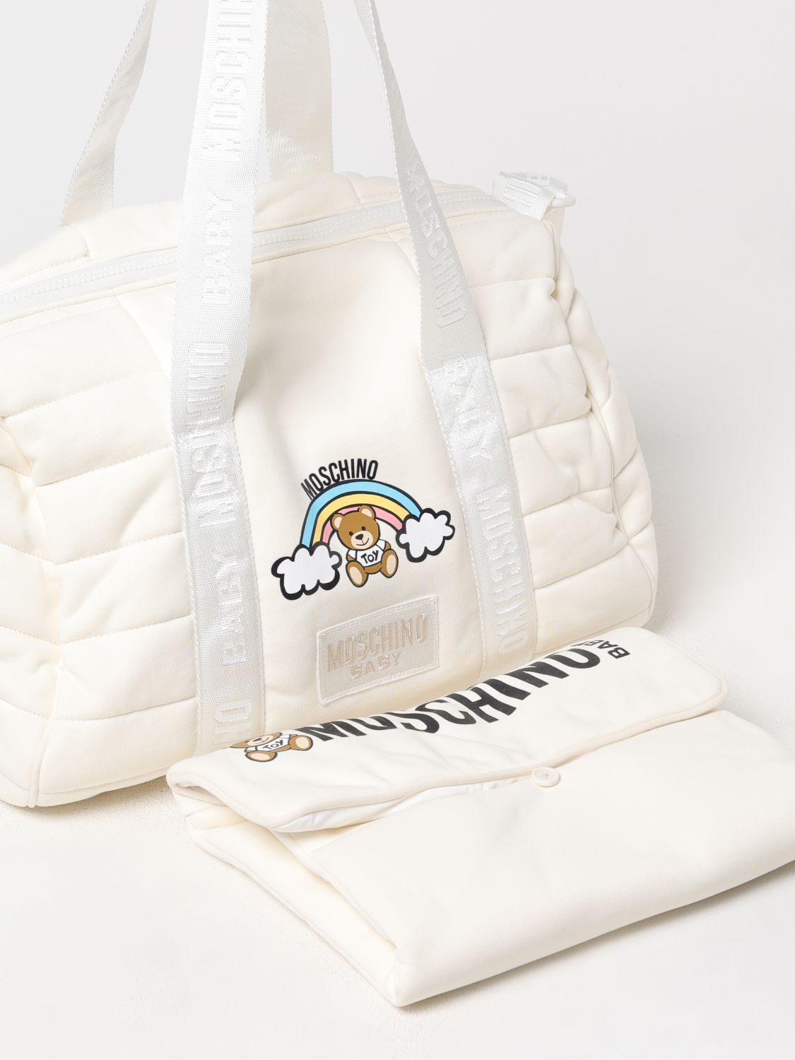 Moschino Blanket Set Kids Yellow Cream