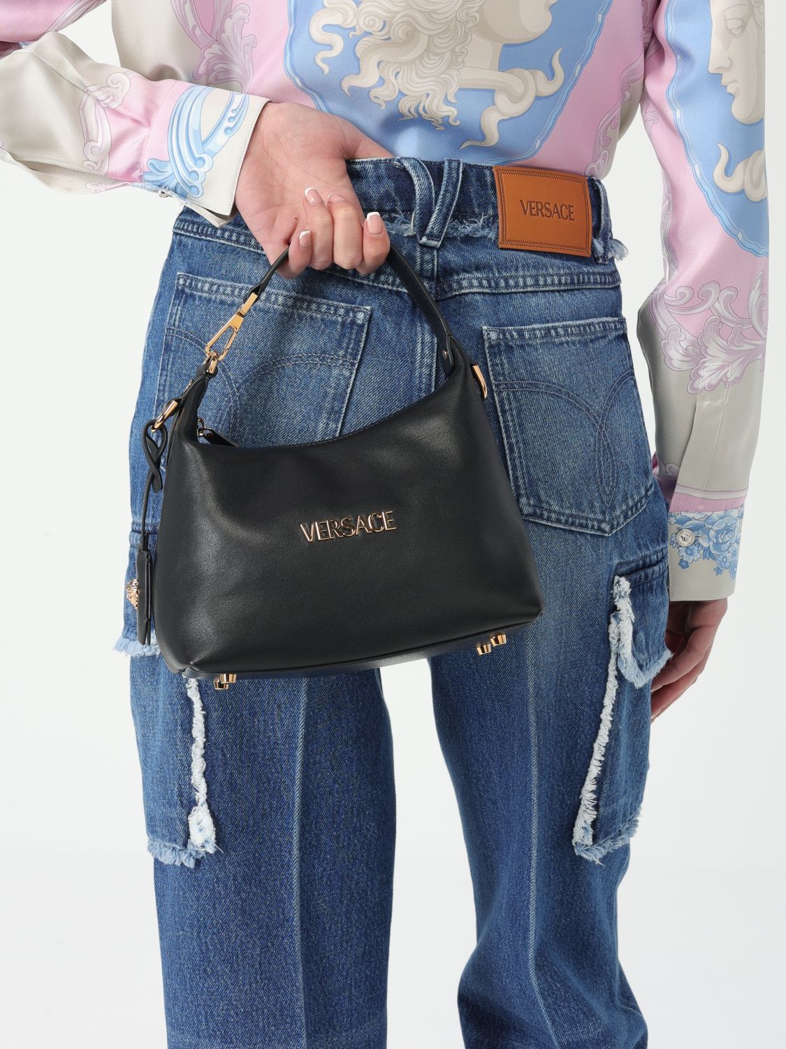 Versace Shoulder Bag Woman Black