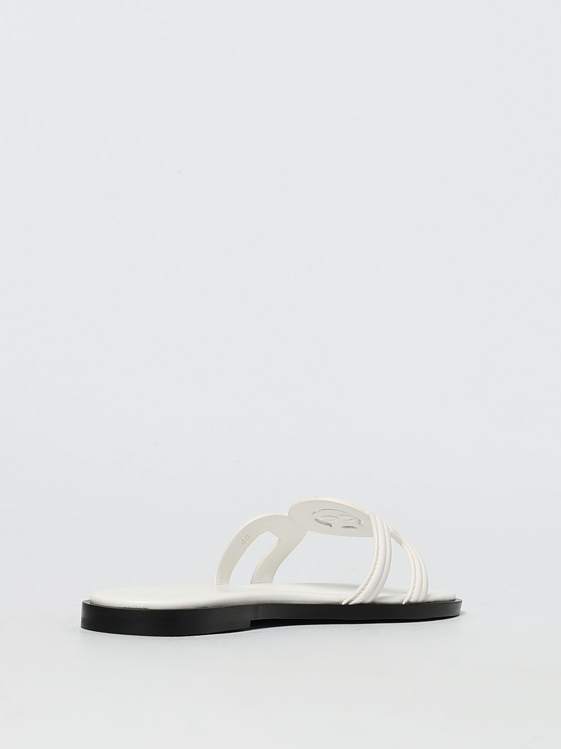Versace Flat Sandals Woman Leather