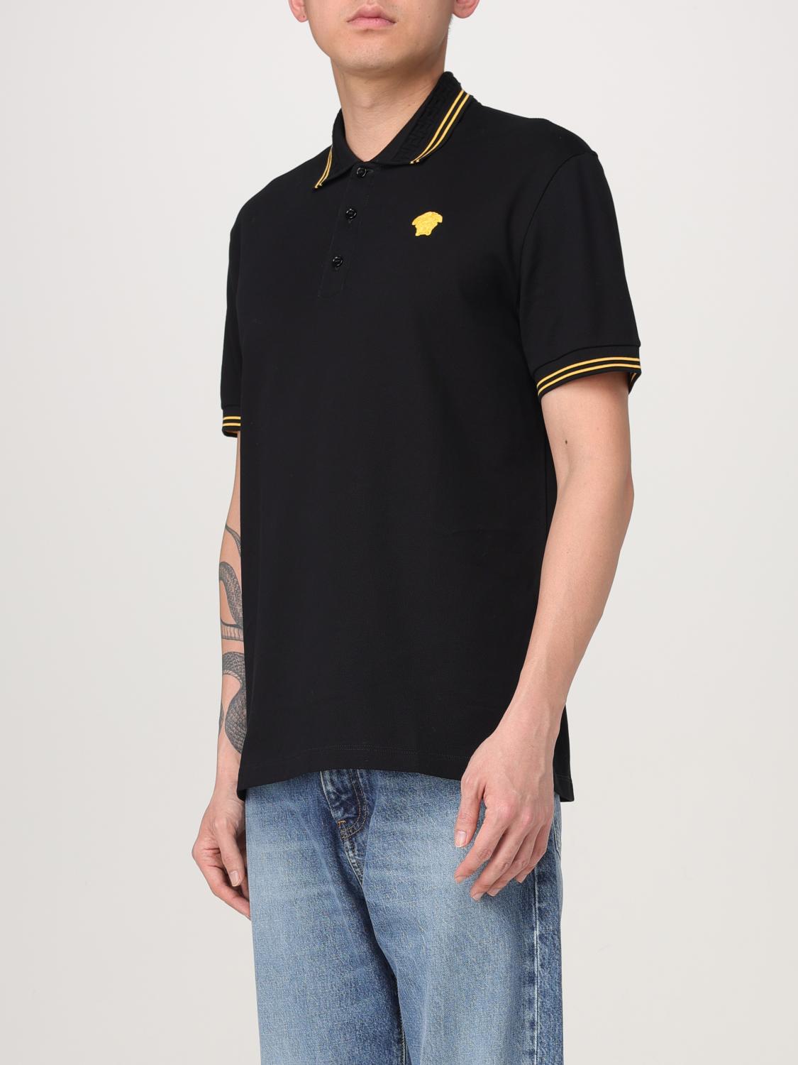 Versace Polo Shirt Men Black