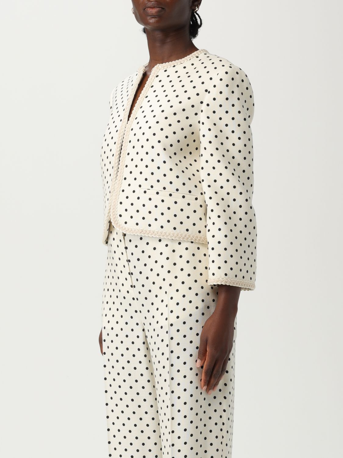Valentino Jacket Woman Yellow Cream