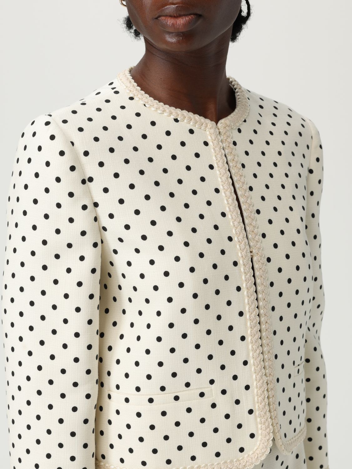 Valentino Jacket Woman Yellow Cream
