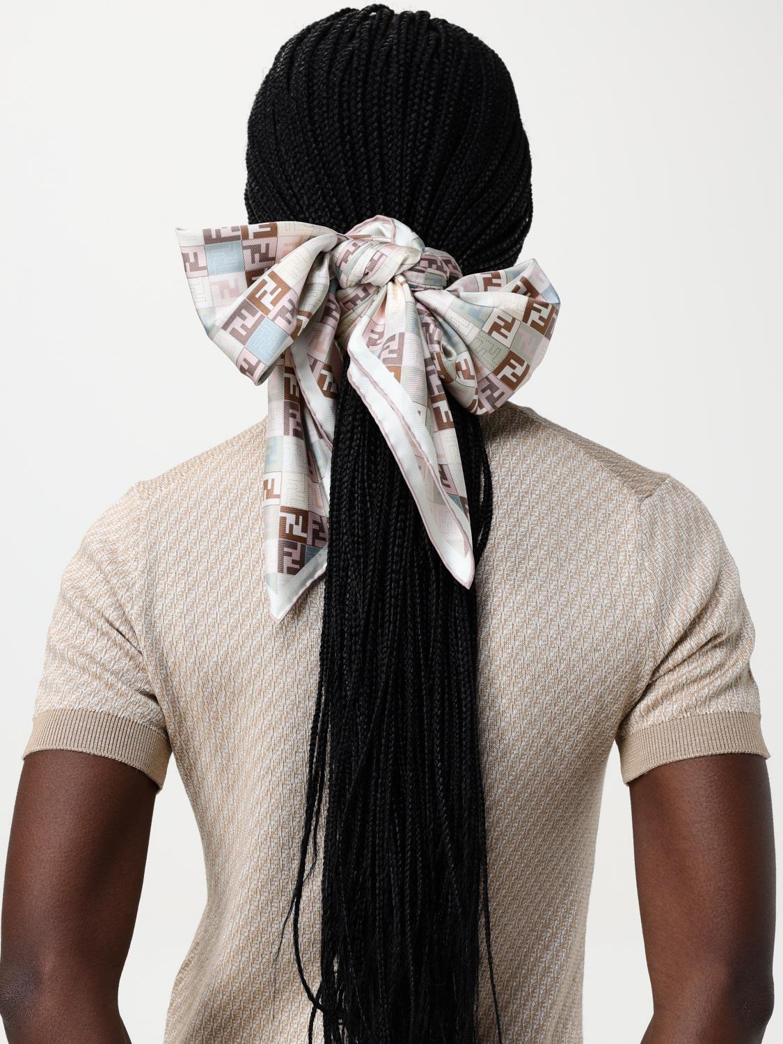 Fendi Neck Scarf Woman Beige