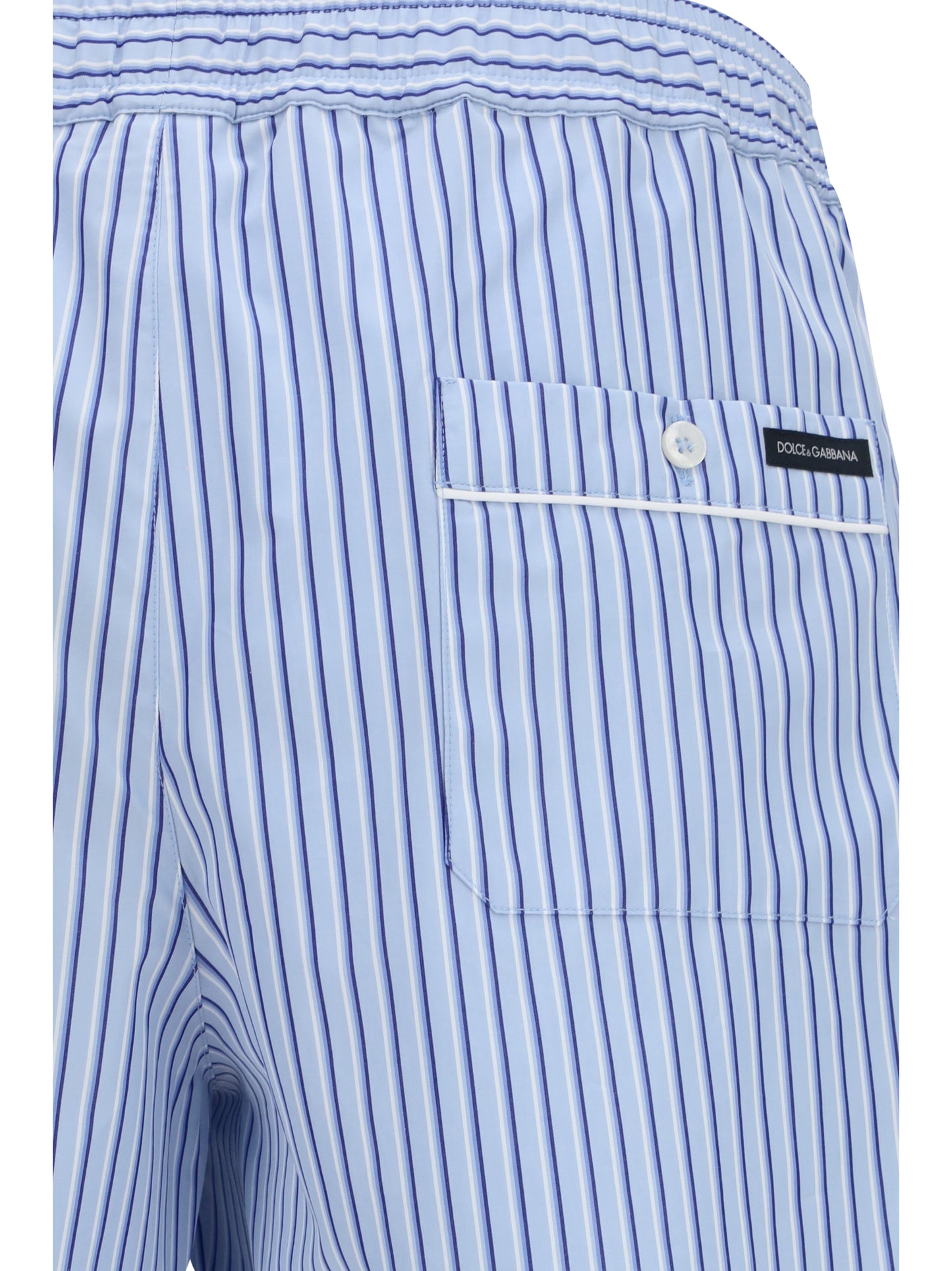 DOLCE & GABBANA Striped poplin Shorts
