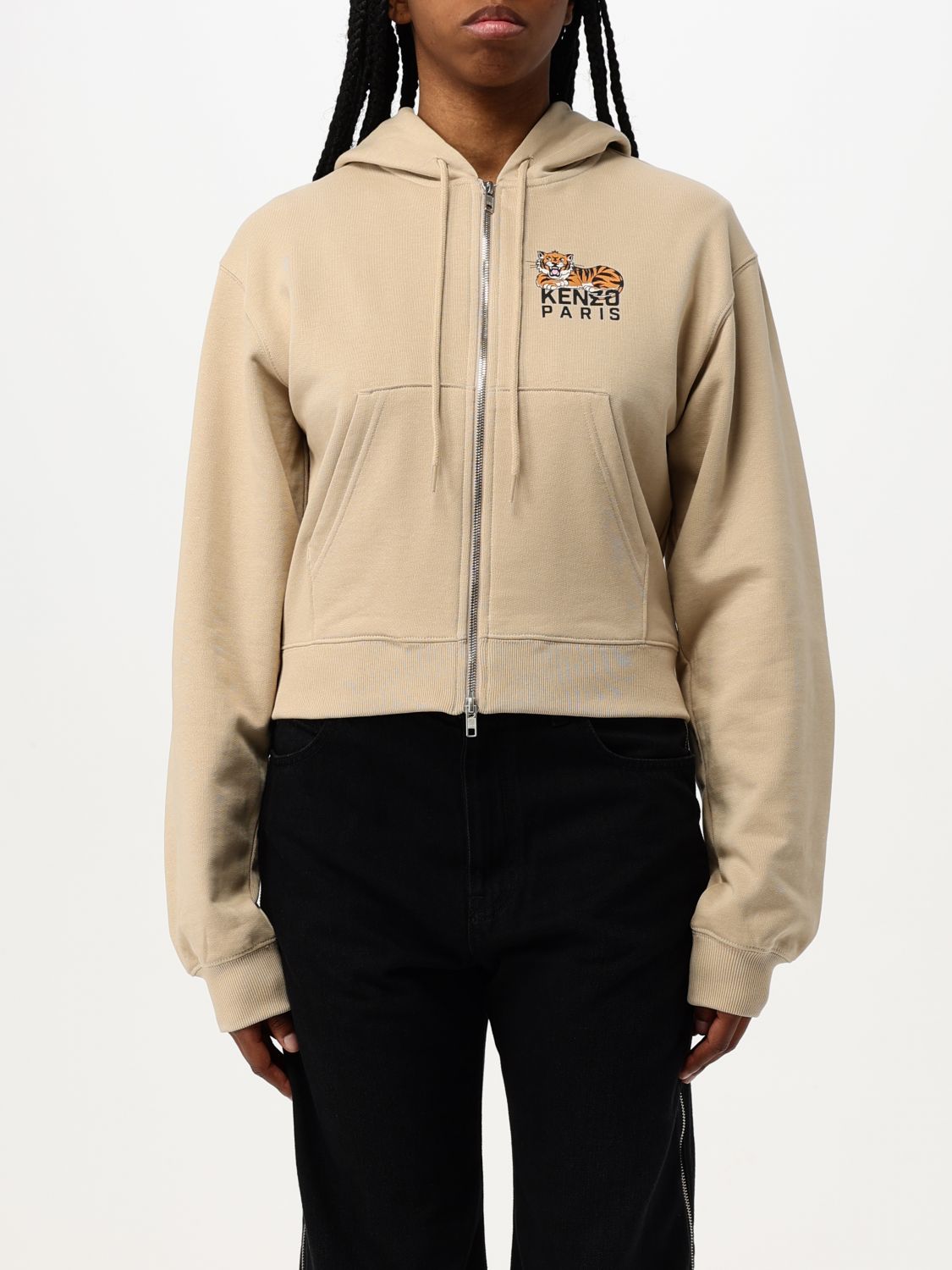 Kenzo Sweatshirt Woman Beige