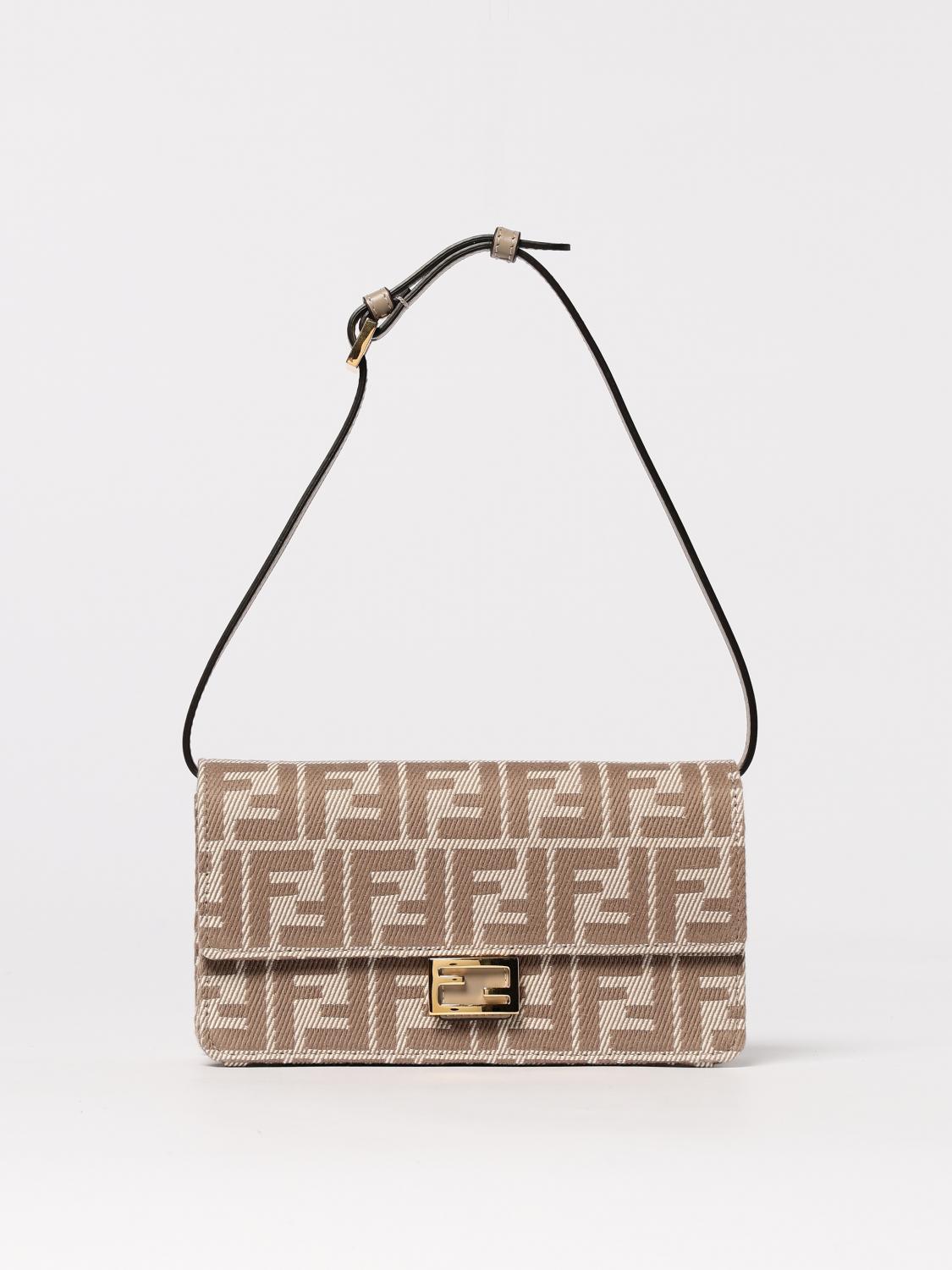 Fendi Shoulder Bag Woman Beige