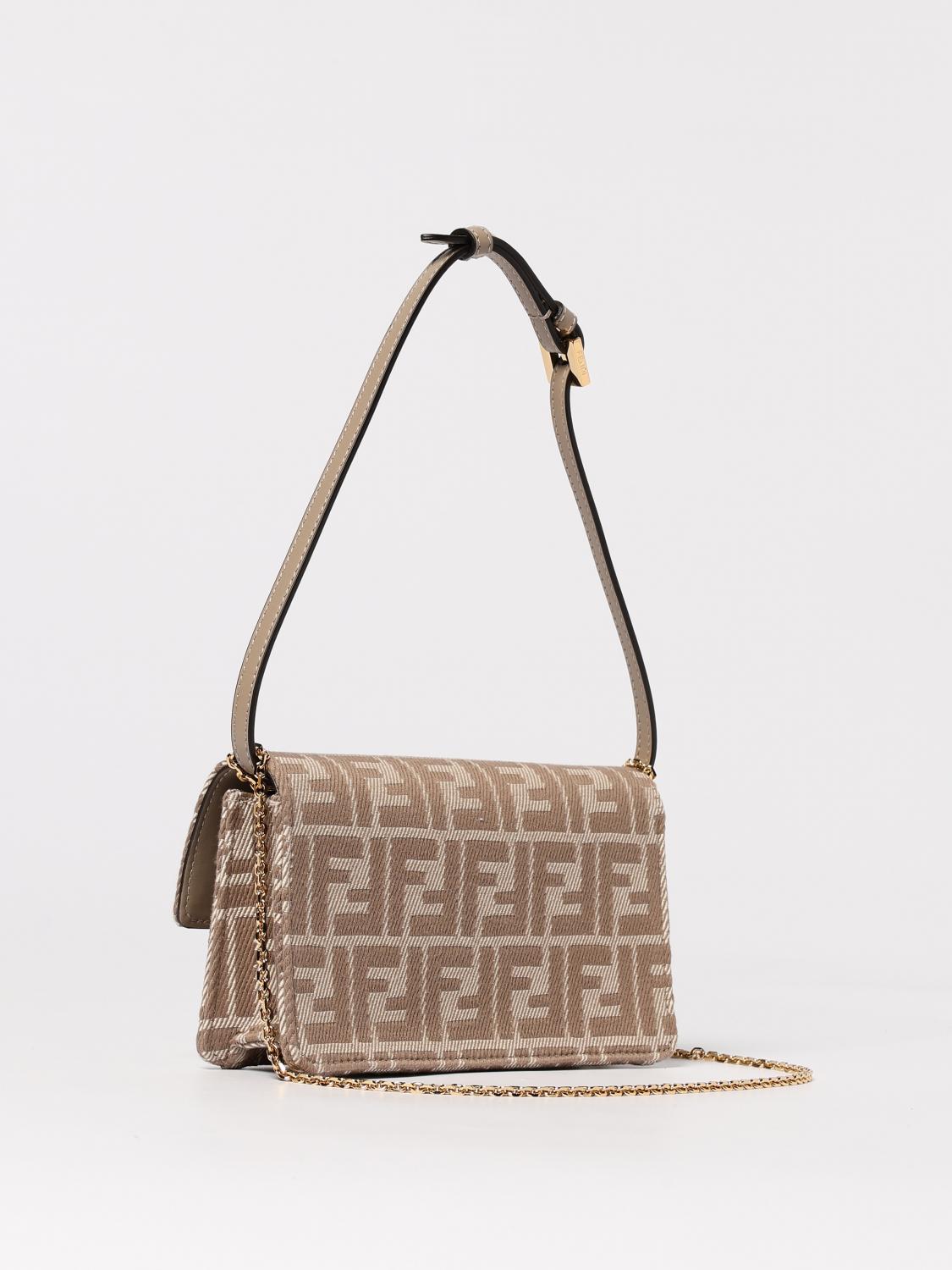 Fendi Shoulder Bag Woman Beige