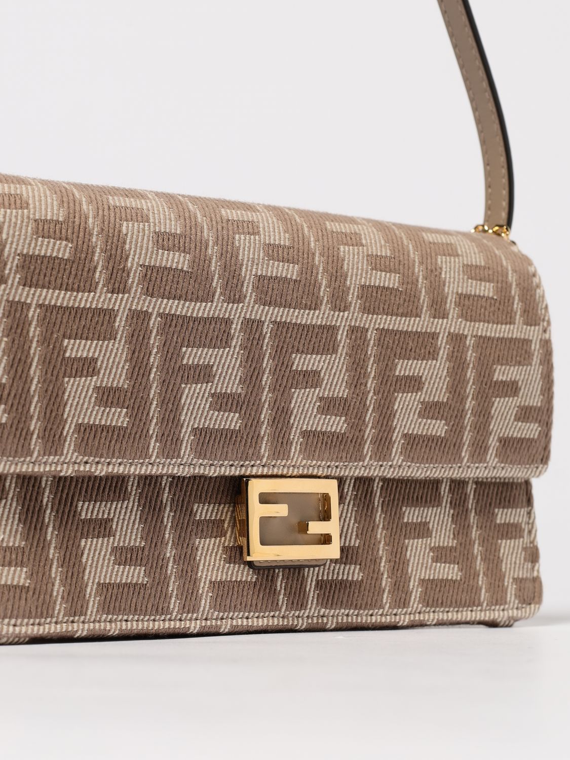 Fendi Shoulder Bag Woman Beige