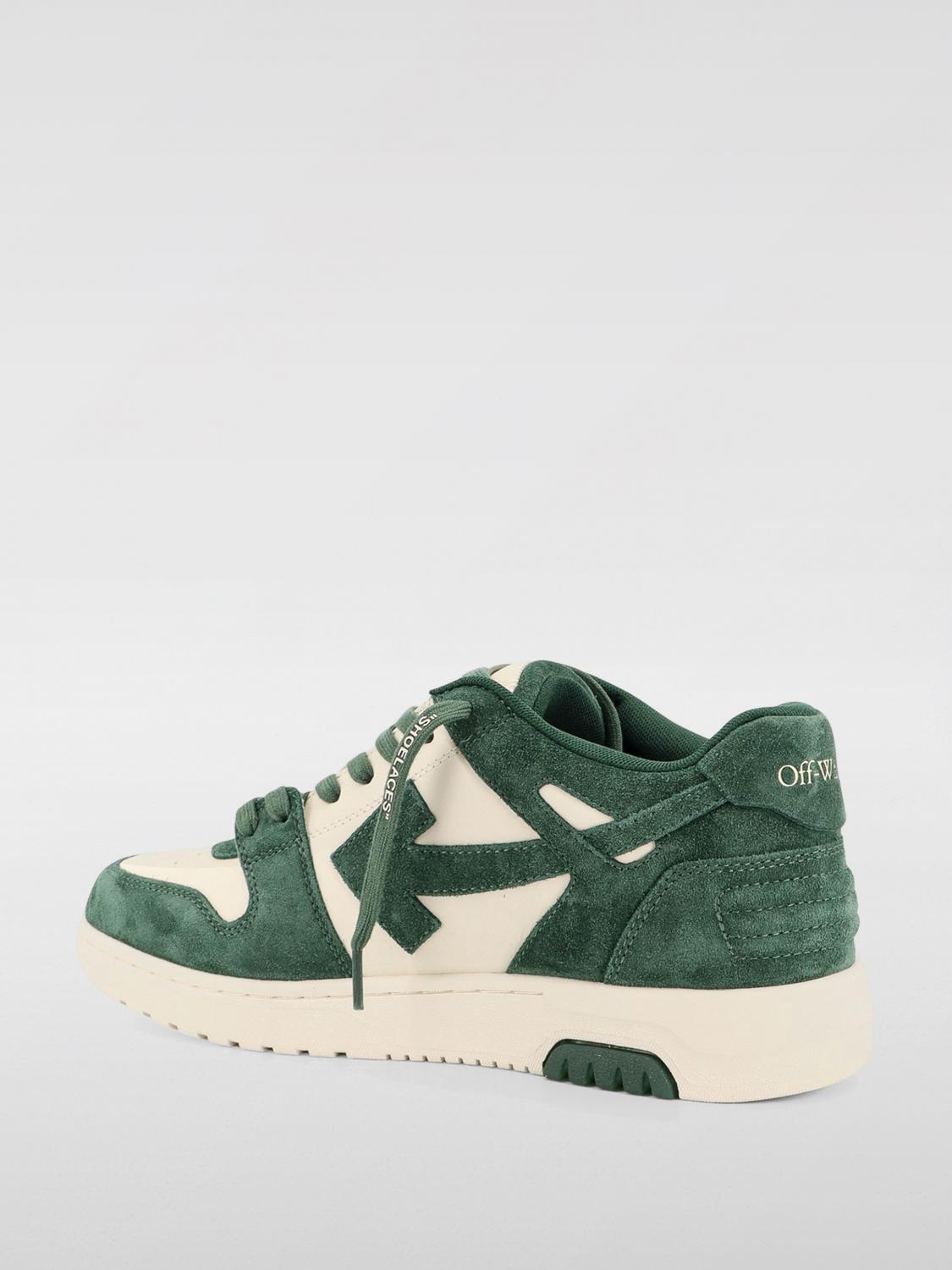 Off White Sneakers Men Green