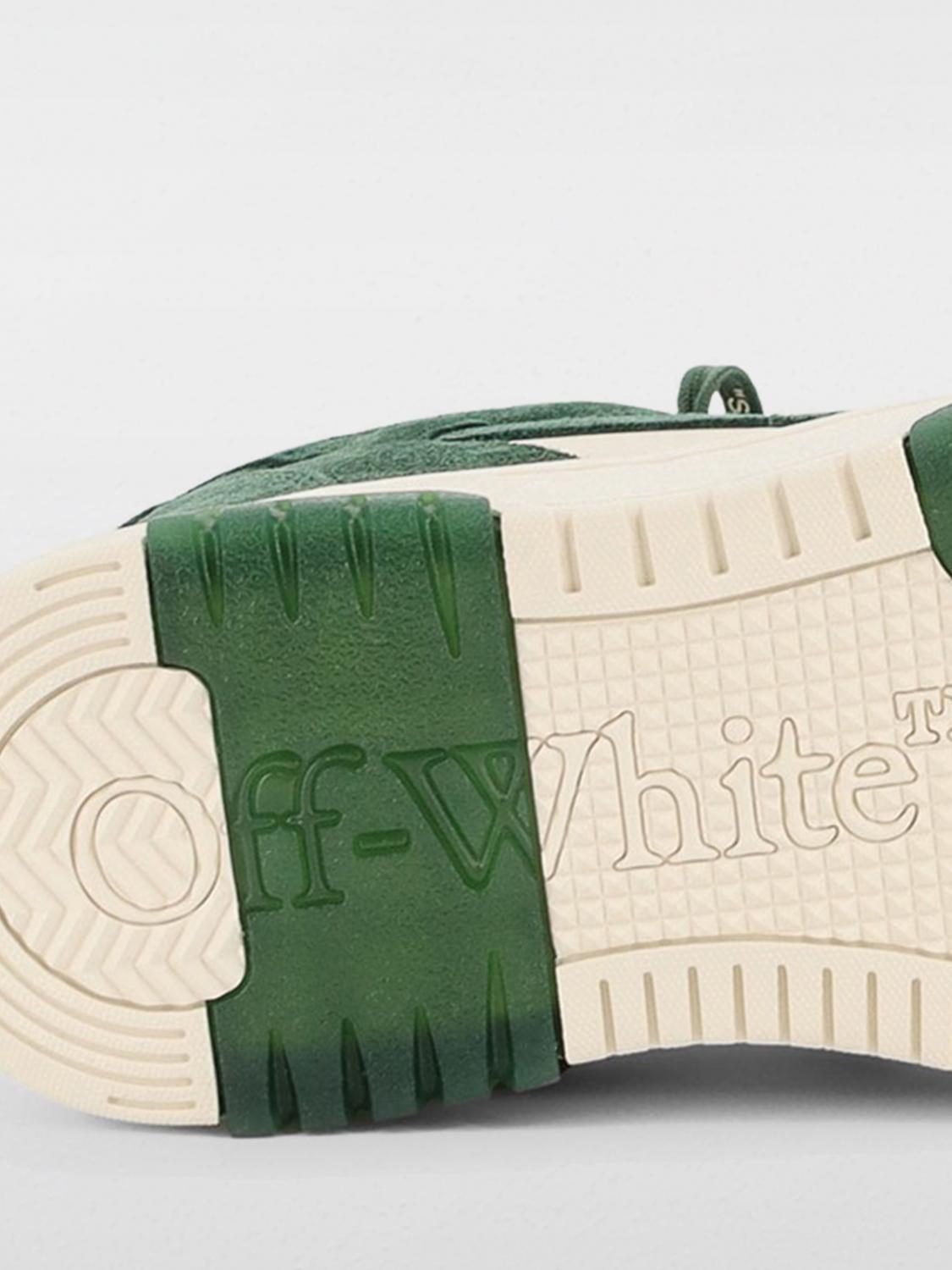 Off White Sneakers Men Green