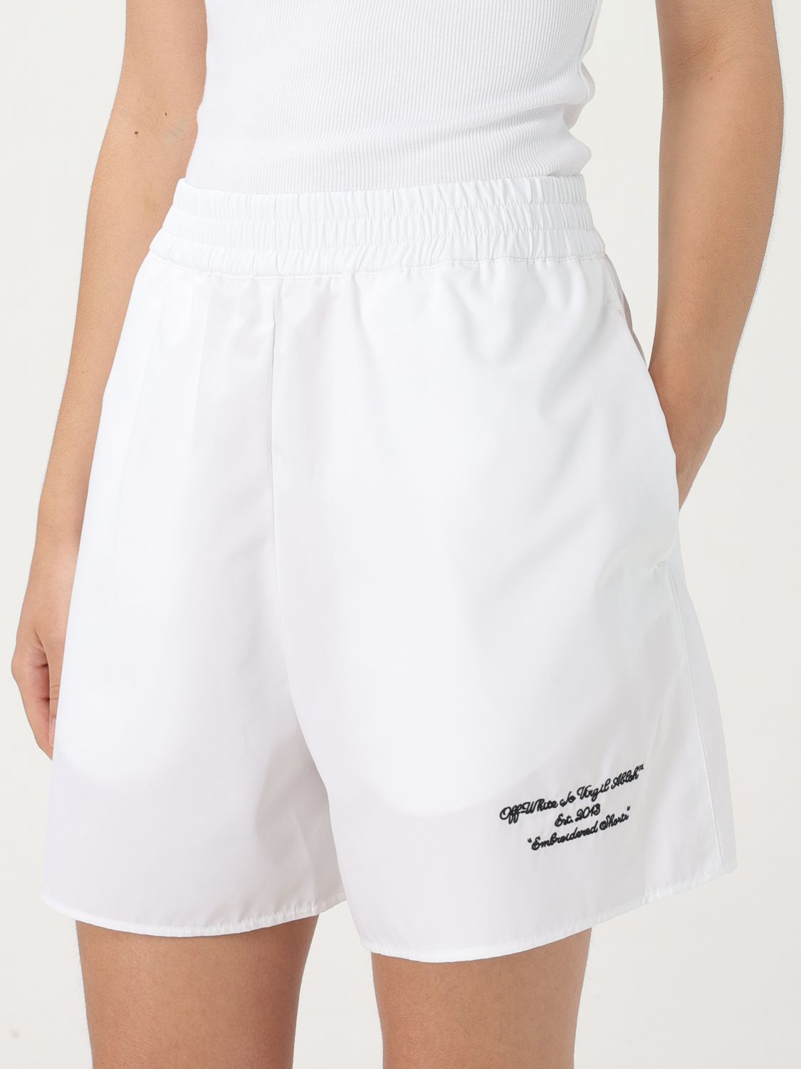 Off White Short Woman White