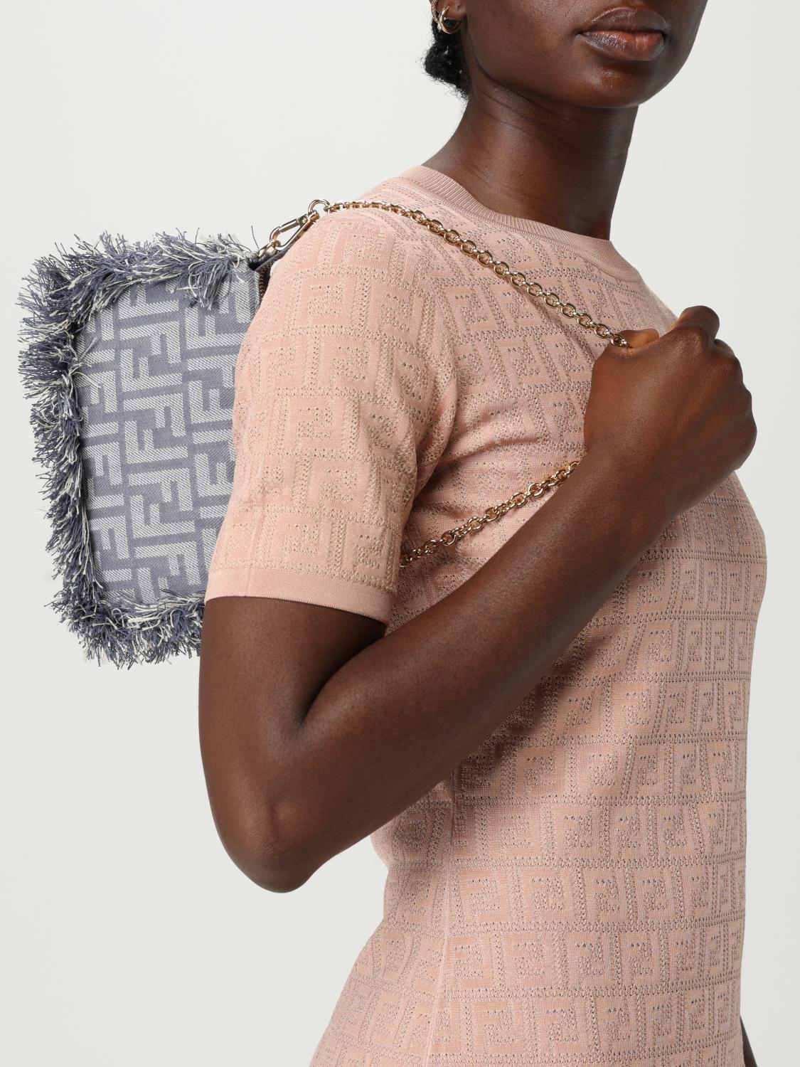 Fendi Shoulder Bag Woman Blue