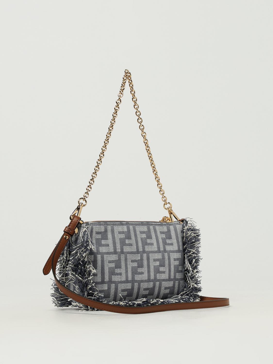 Fendi Shoulder Bag Woman Blue