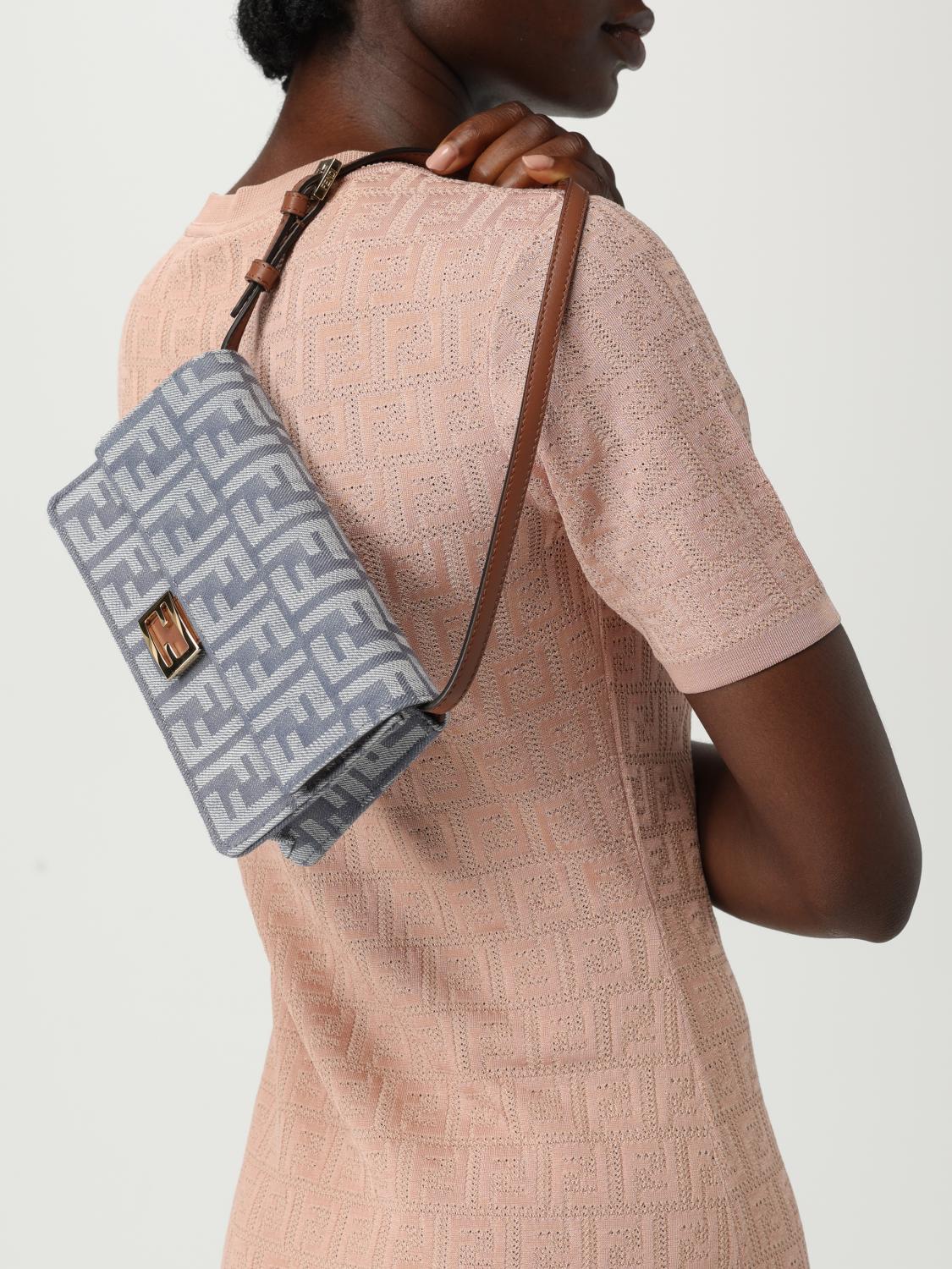 Fendi Shoulder Bag Woman Blue