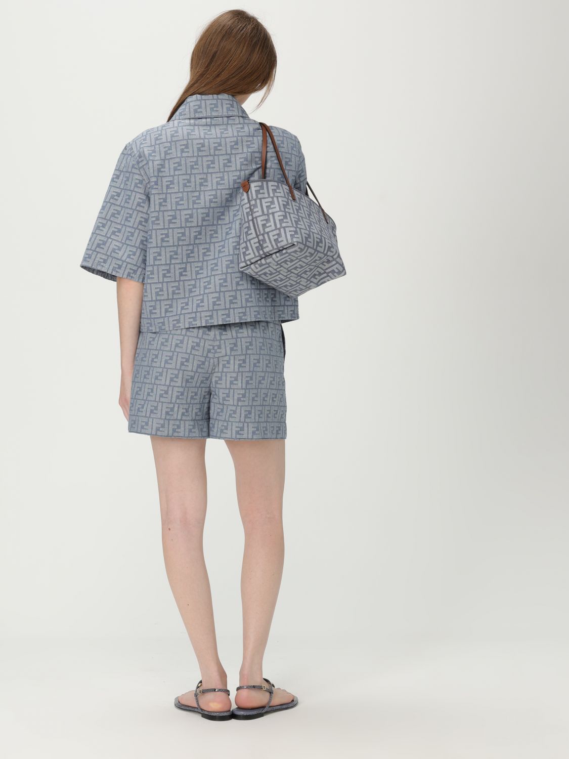 Fendi Shoulder Bag Woman Blue