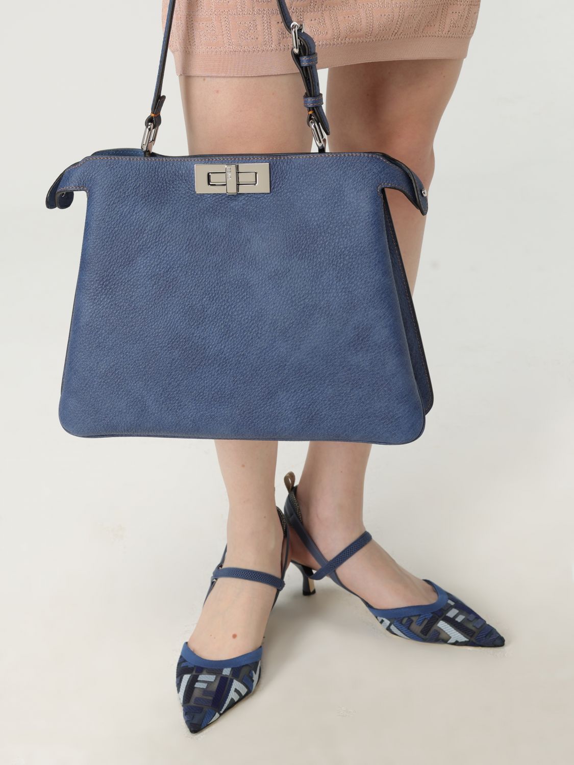 Fendi Shoulder Bag Woman Blue