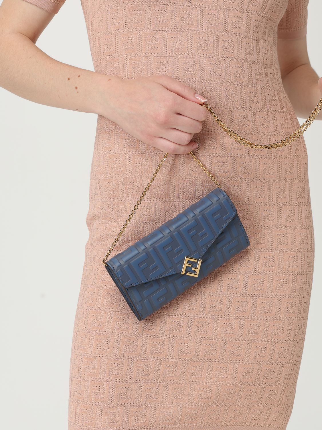 Fendi Shoulder Bag Woman Blue