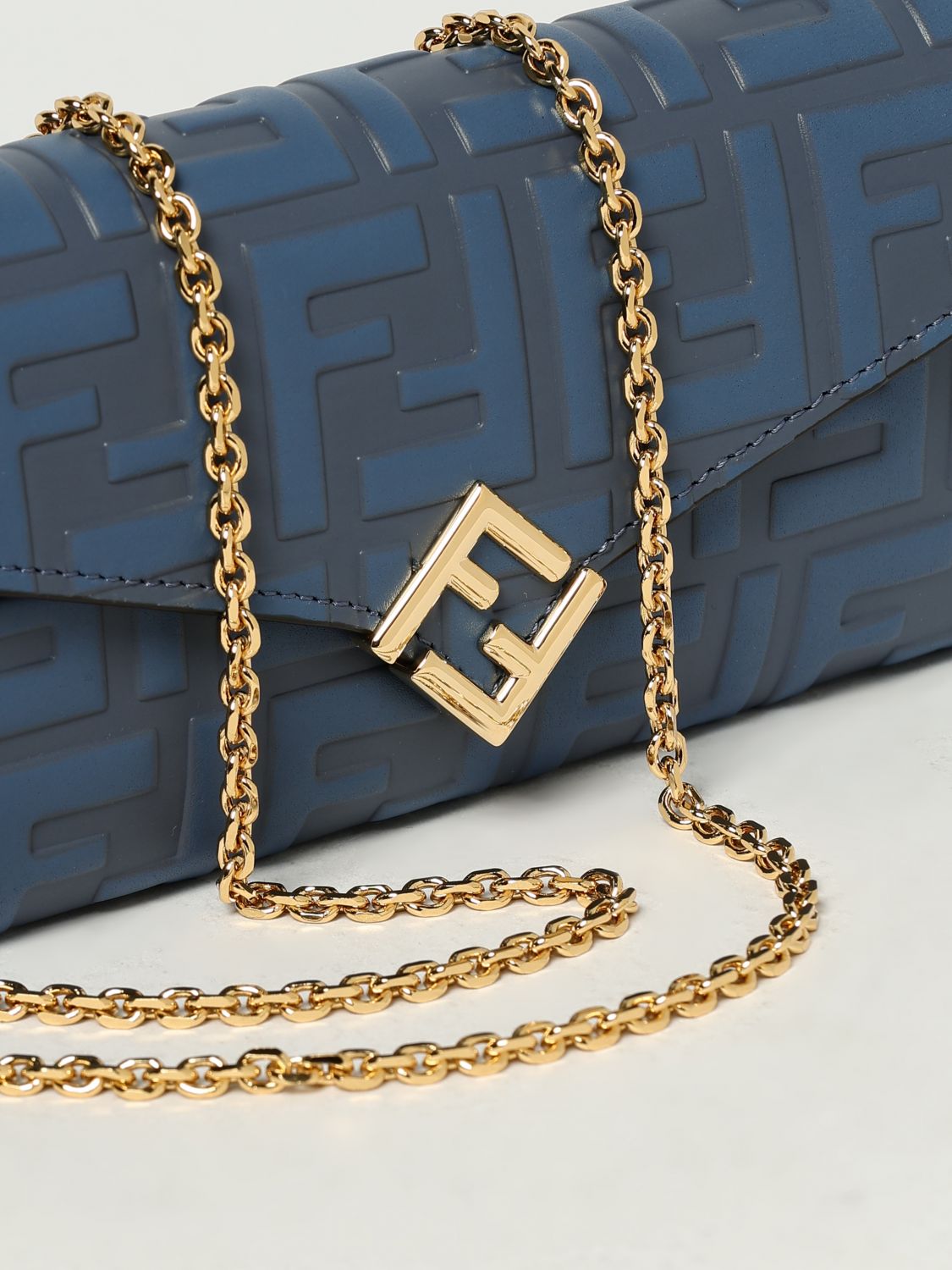 Fendi Shoulder Bag Woman Blue