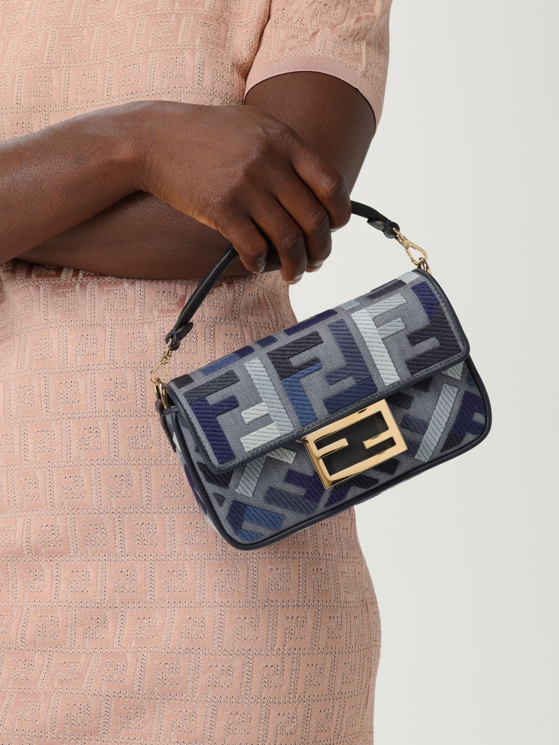 Fendi Shoulder Bag Woman Blue