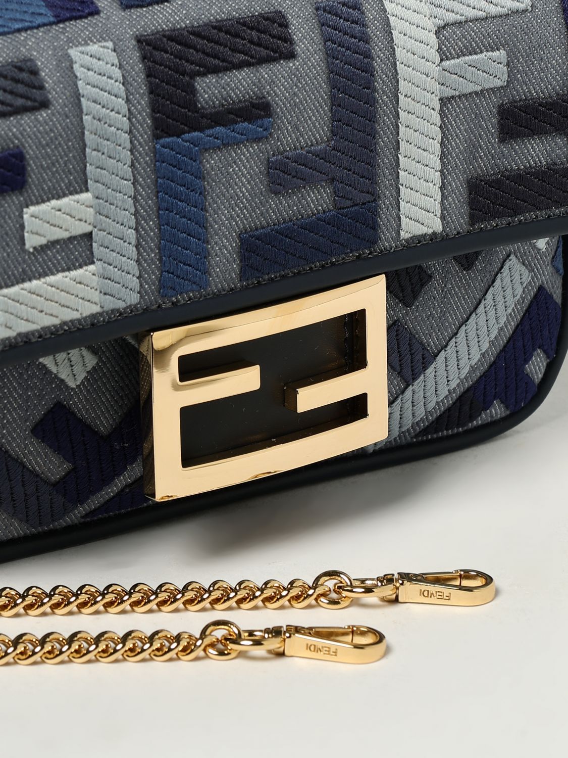 Fendi Shoulder Bag Woman Blue