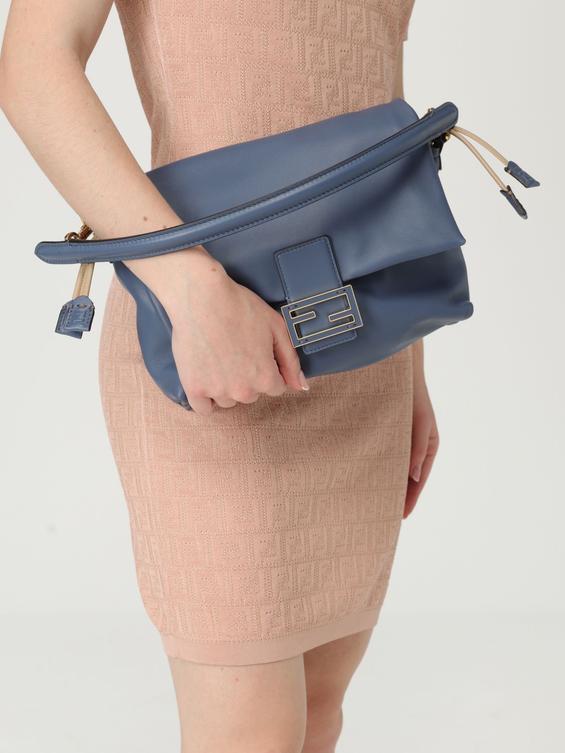 Fendi Shoulder Bag Woman Blue