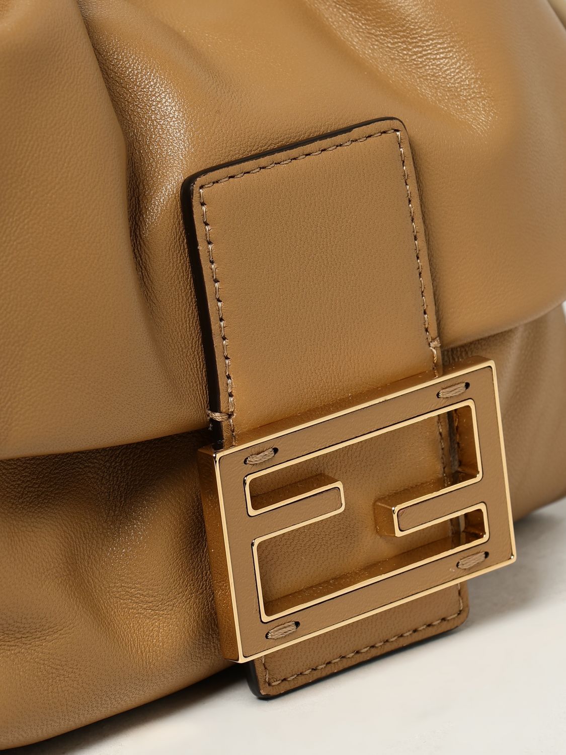 Fendi Shoulder Bag Woman Beige
