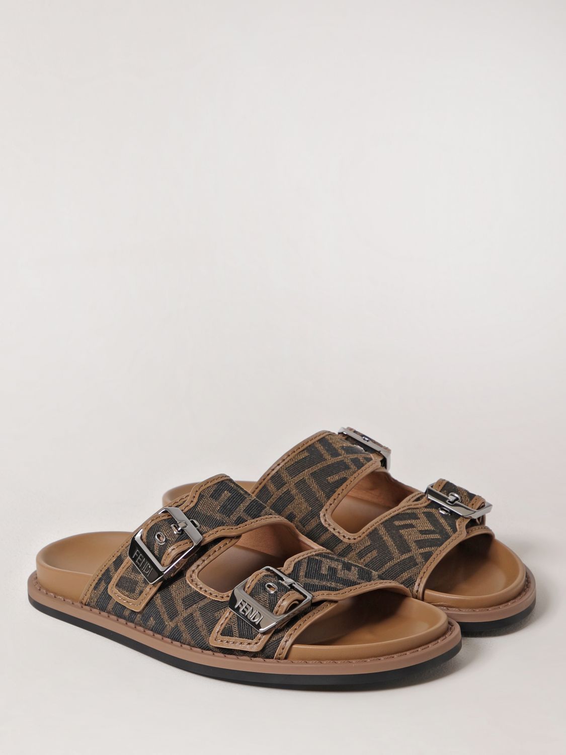 Fendi Sandals Men Tobacco