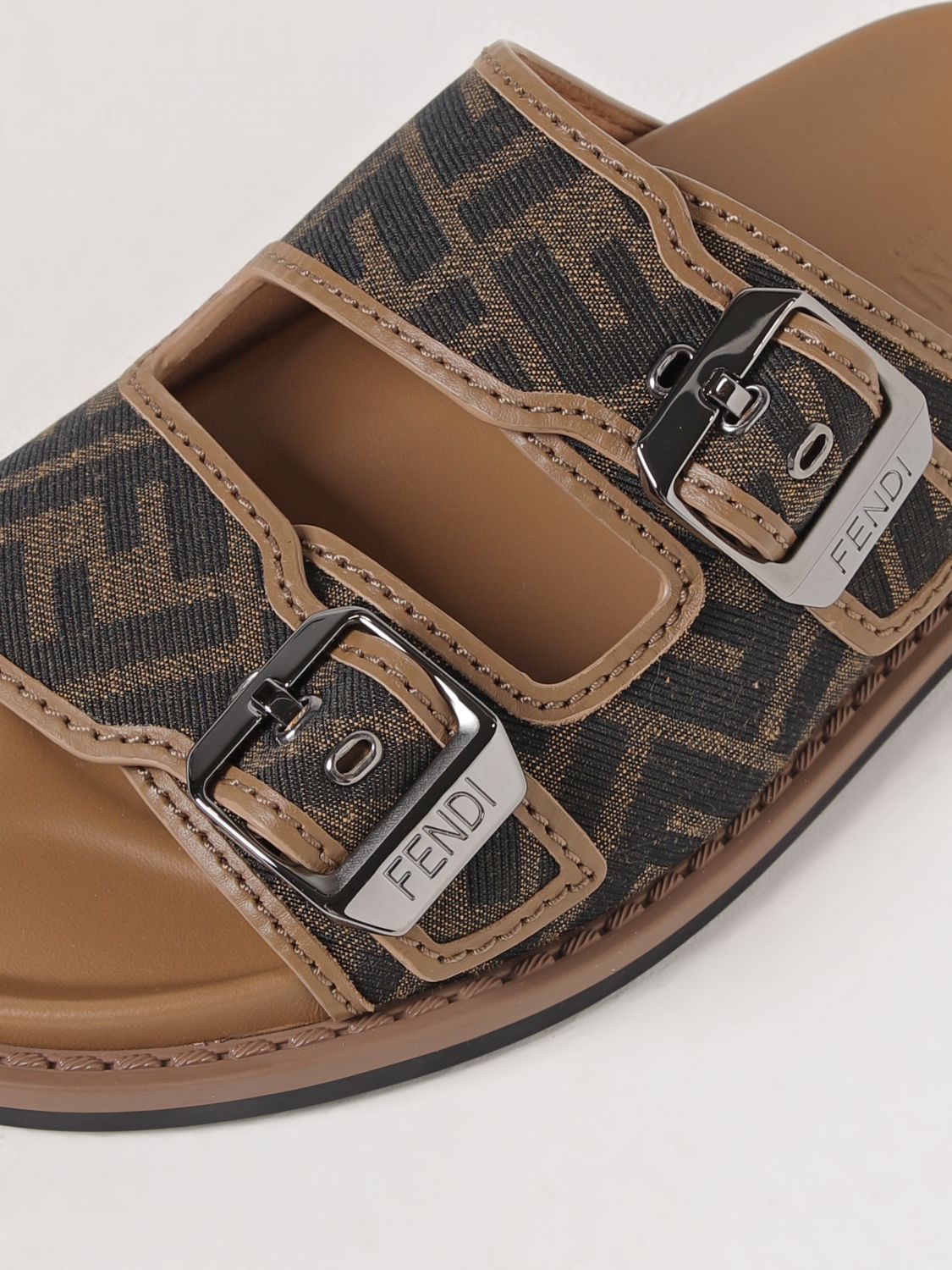 Fendi Sandals Men Tobacco