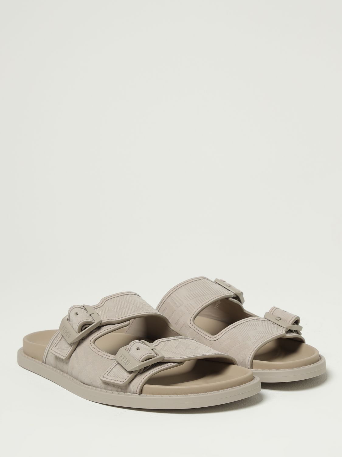 Fendi Shoes Men Beige