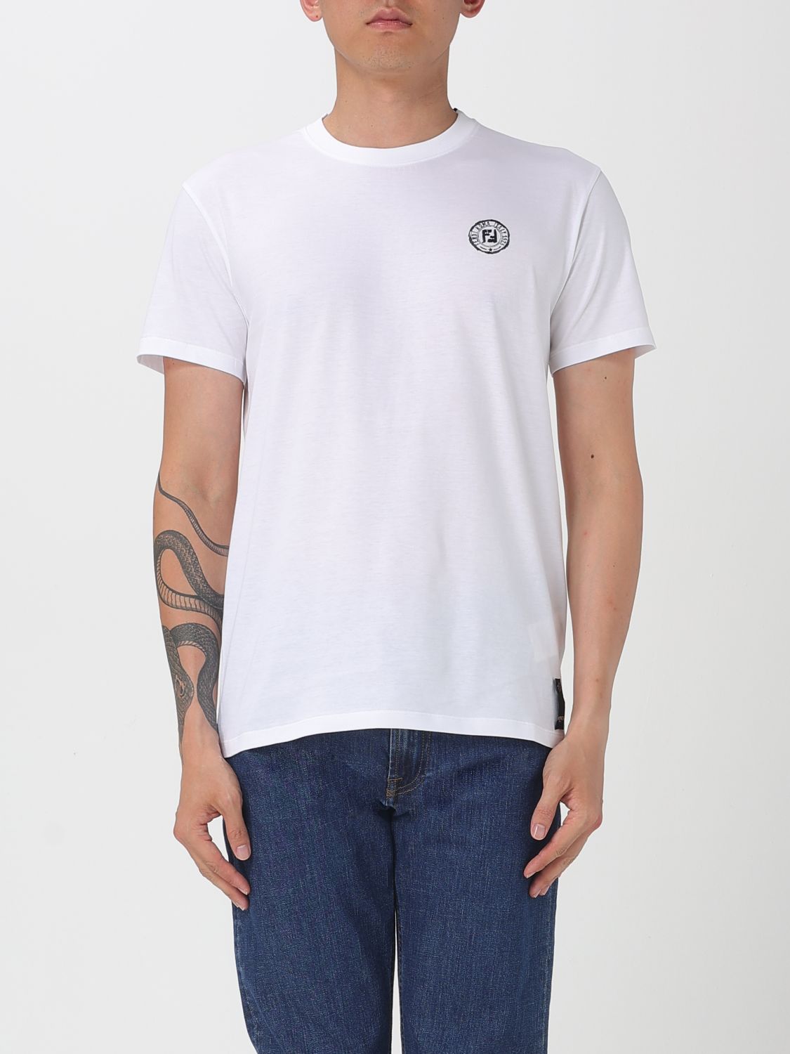 Fendi T Shirt Men Blue