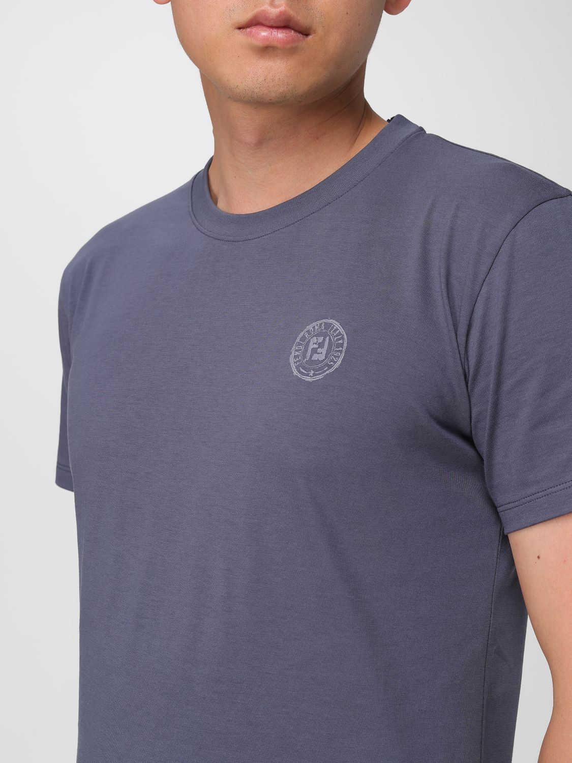 Fendi T Shirt Men Blue