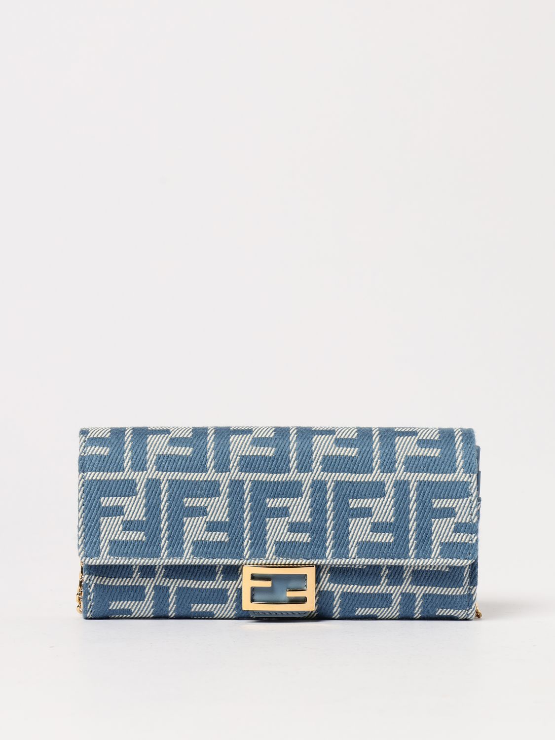 Fendi Wallet Woman Gnawed Blue