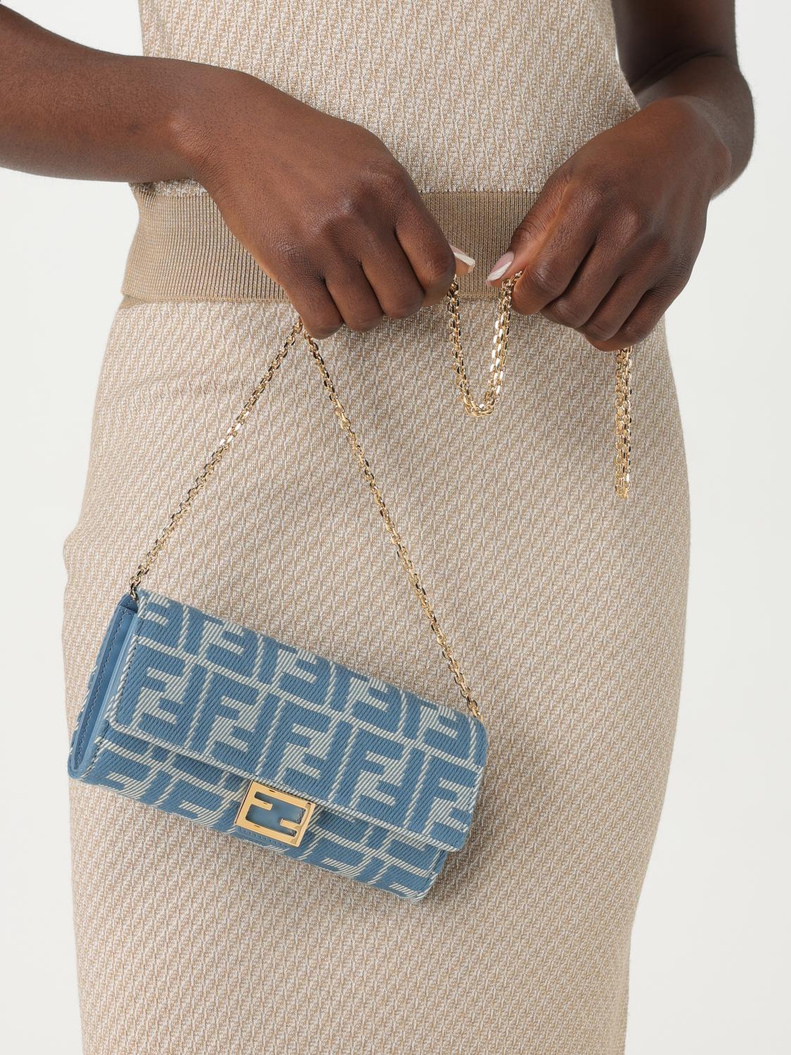 Fendi Wallet Woman Gnawed Blue