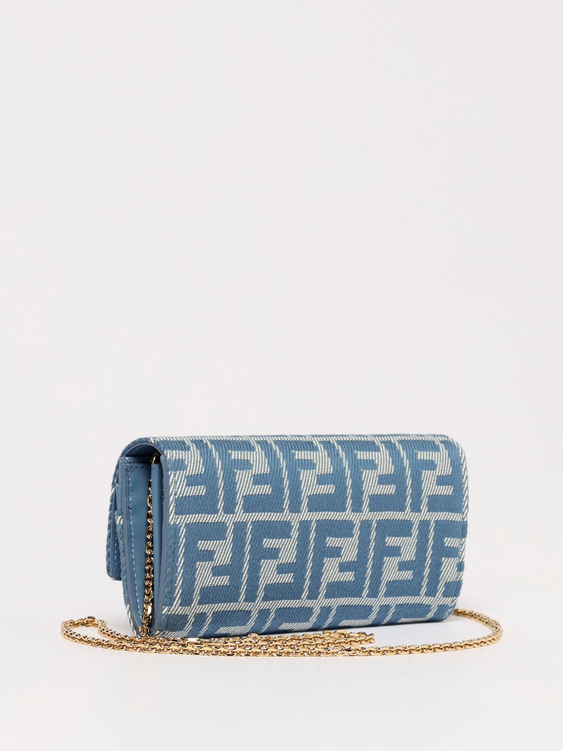 Fendi Wallet Woman Gnawed Blue