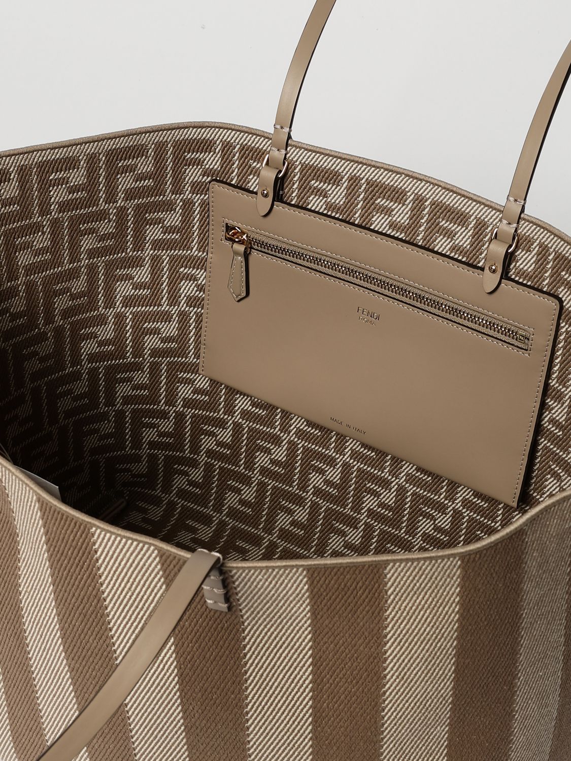 Fendi Tote Bags Woman Beige