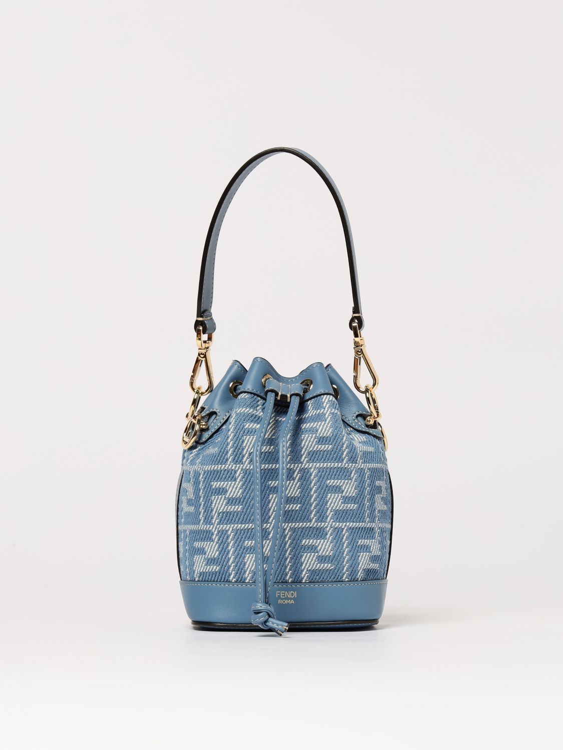 Fendi Mini Bag Woman Gnawed Blue