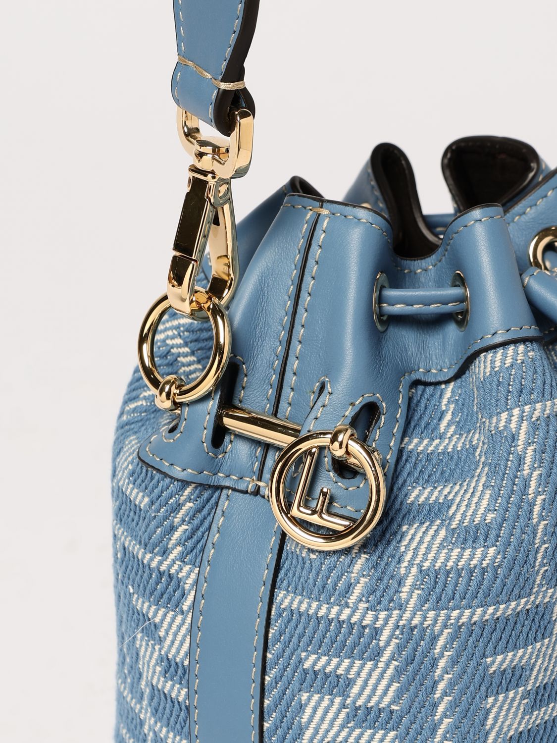 Fendi Mini Bag Woman Gnawed Blue