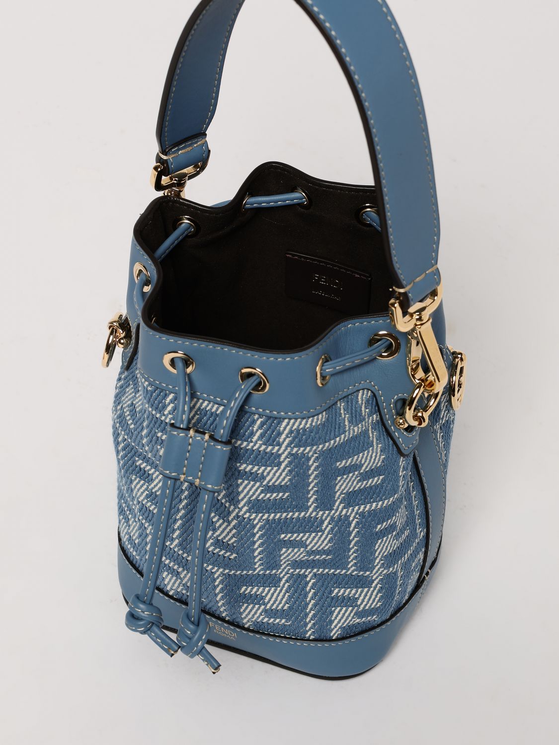 Fendi Mini Bag Woman Gnawed Blue