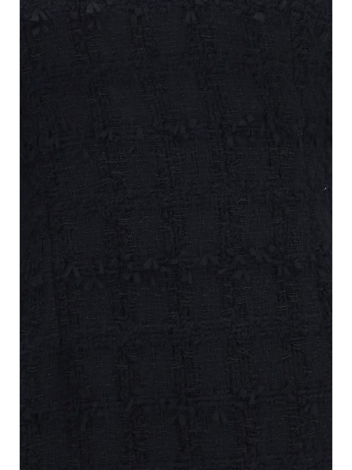 Alessandra Rich Checked bouclé tweed mni Dress with bows - Black