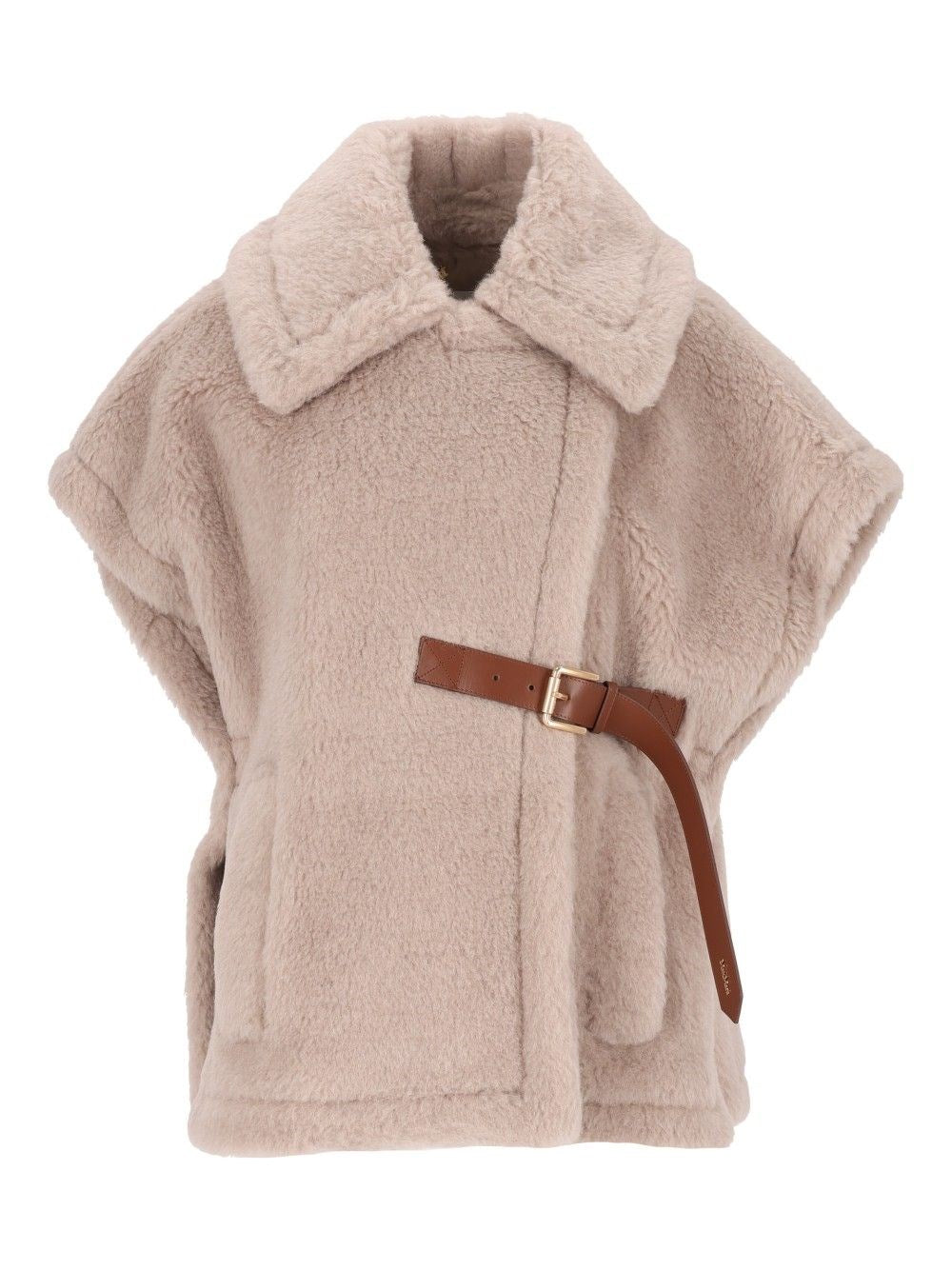 Max Mara Teddy Alpaca And Wool Cape - Beige