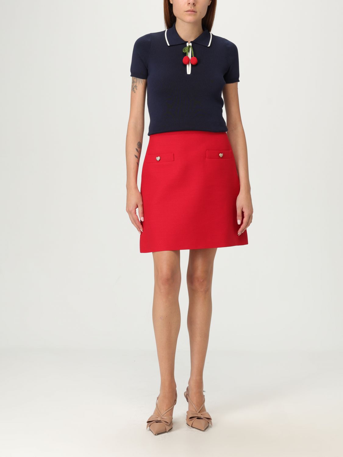 Valentino Polo Shirt Woman Navy