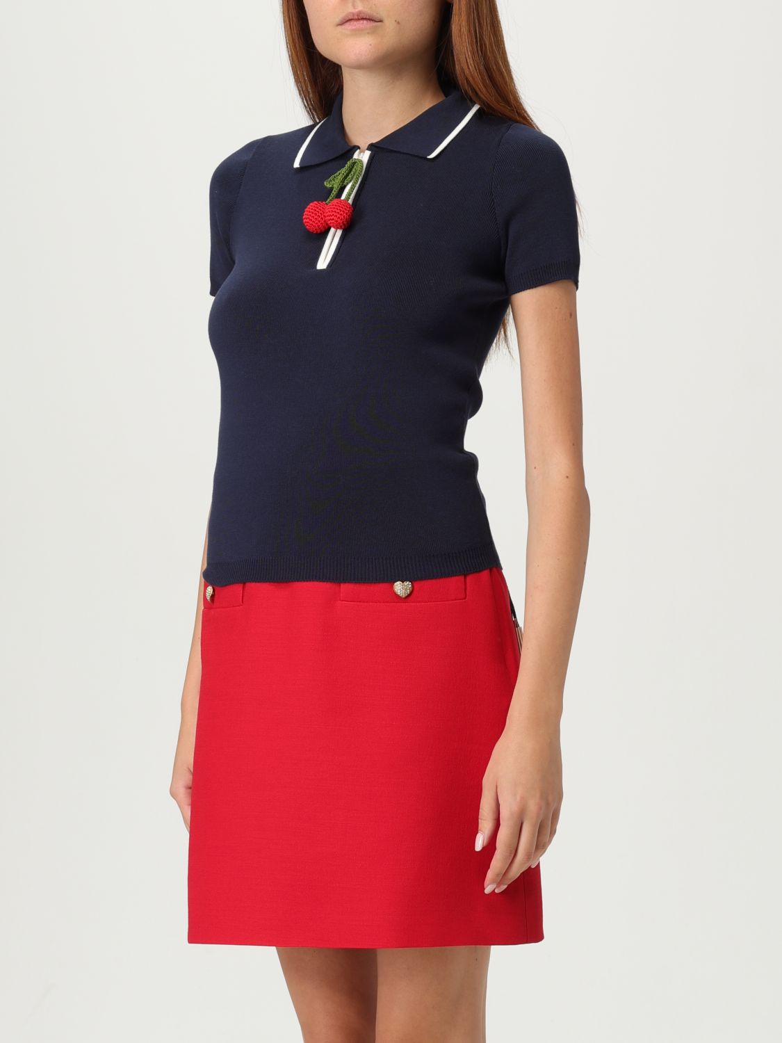 Valentino Polo Shirt Woman Navy
