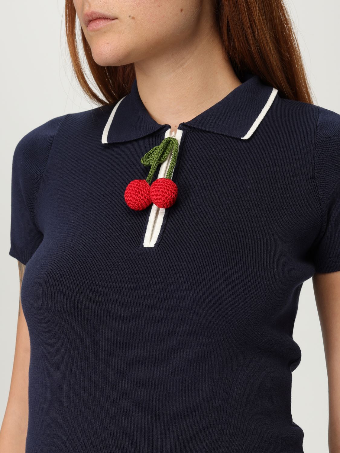 Valentino Polo Shirt Woman Navy