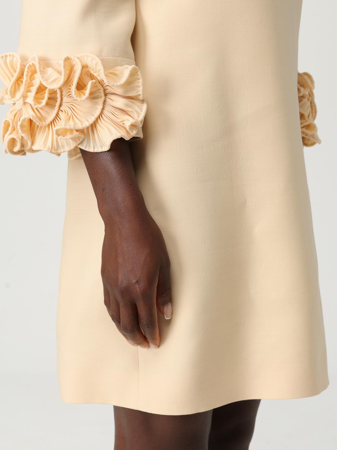 Valentino Dress Woman Yellow Cream