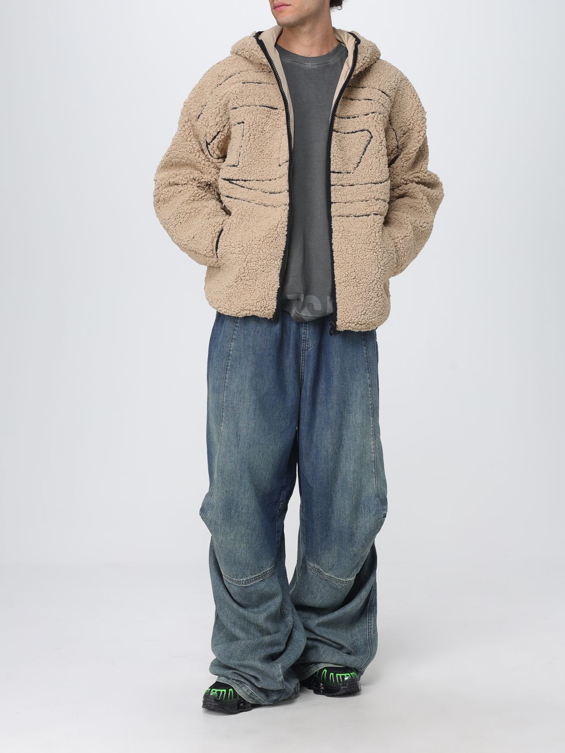 Diesel Jacket Men Charcoal