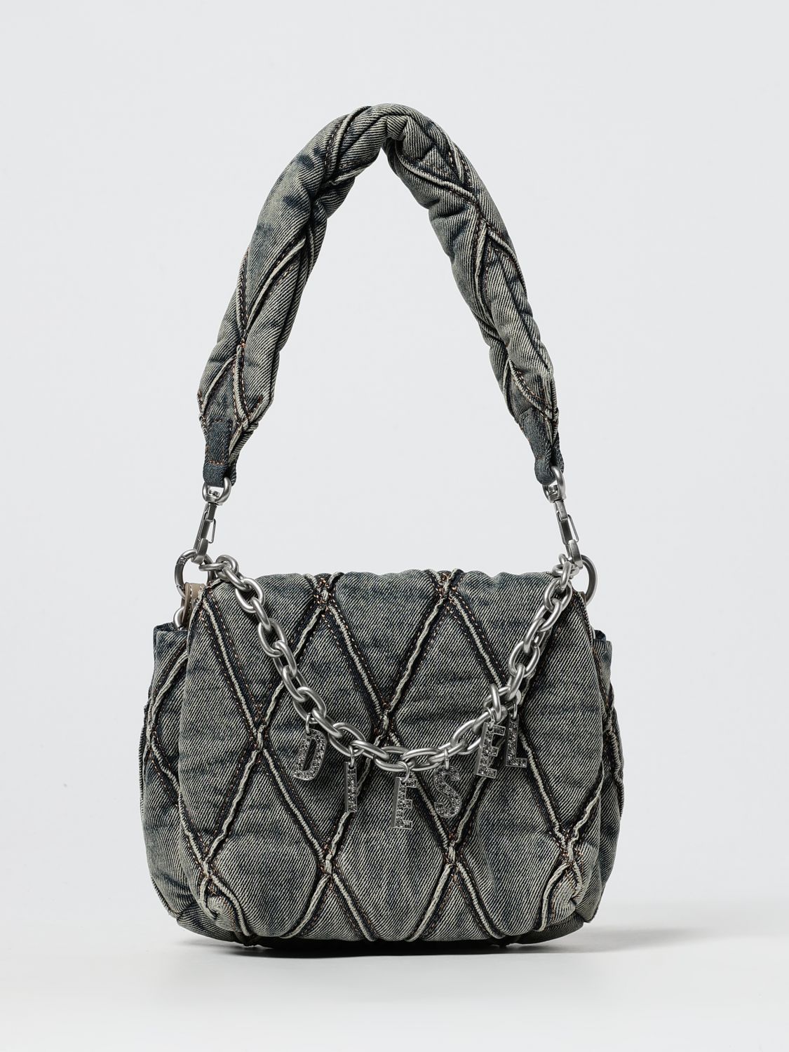Diesel Shoulder Bag Woman Blue